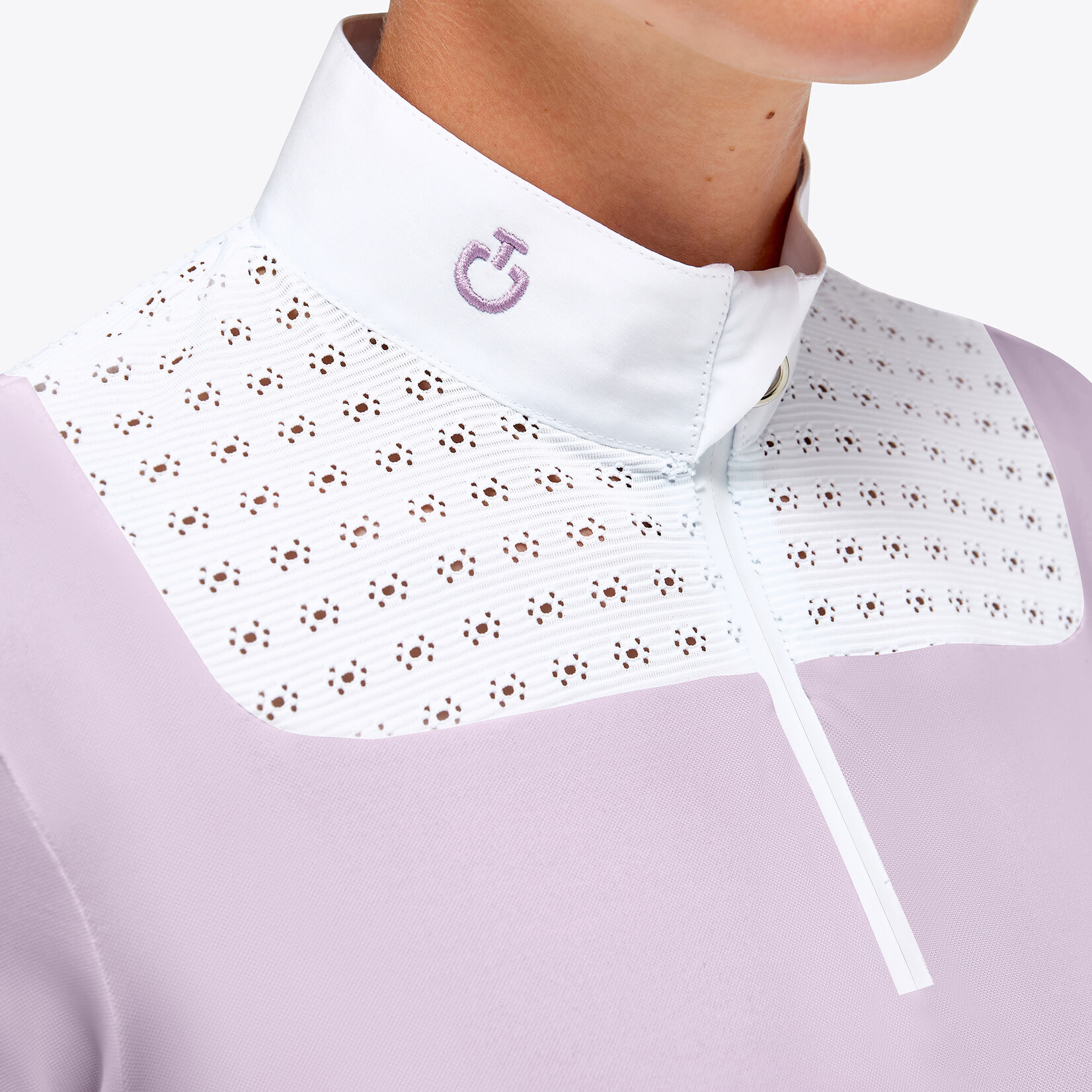 Cavalleria Toscana Cavalleria Toscana ladies competition polo lightweight pique pink