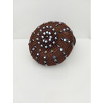 Frontriemenshop Swarovski hairnet brown blue