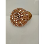 Frontriemenshop Swarovski hairnet dark blond golden shadow/01