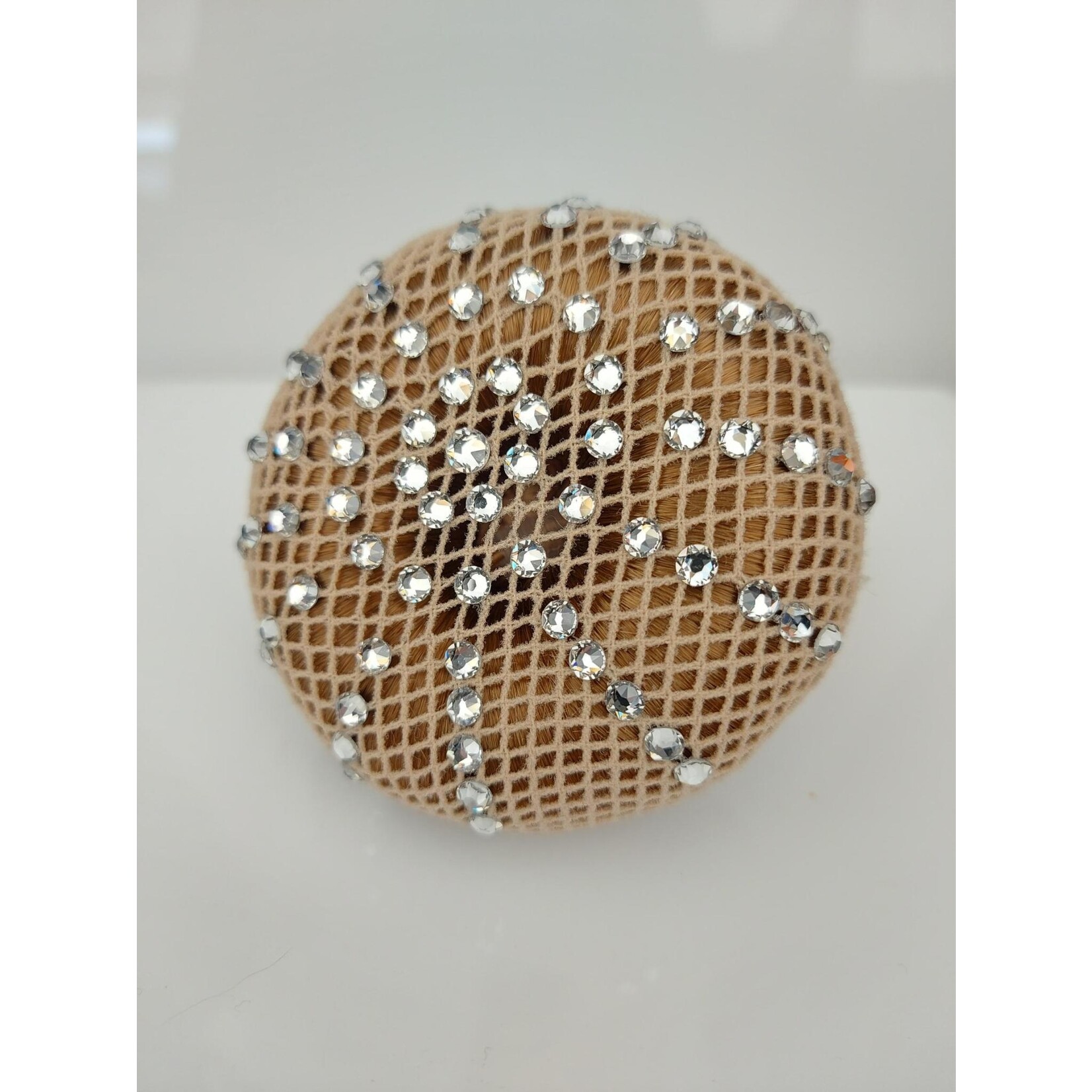 Frontriemenshop Swarovski haarnet licht blond 01