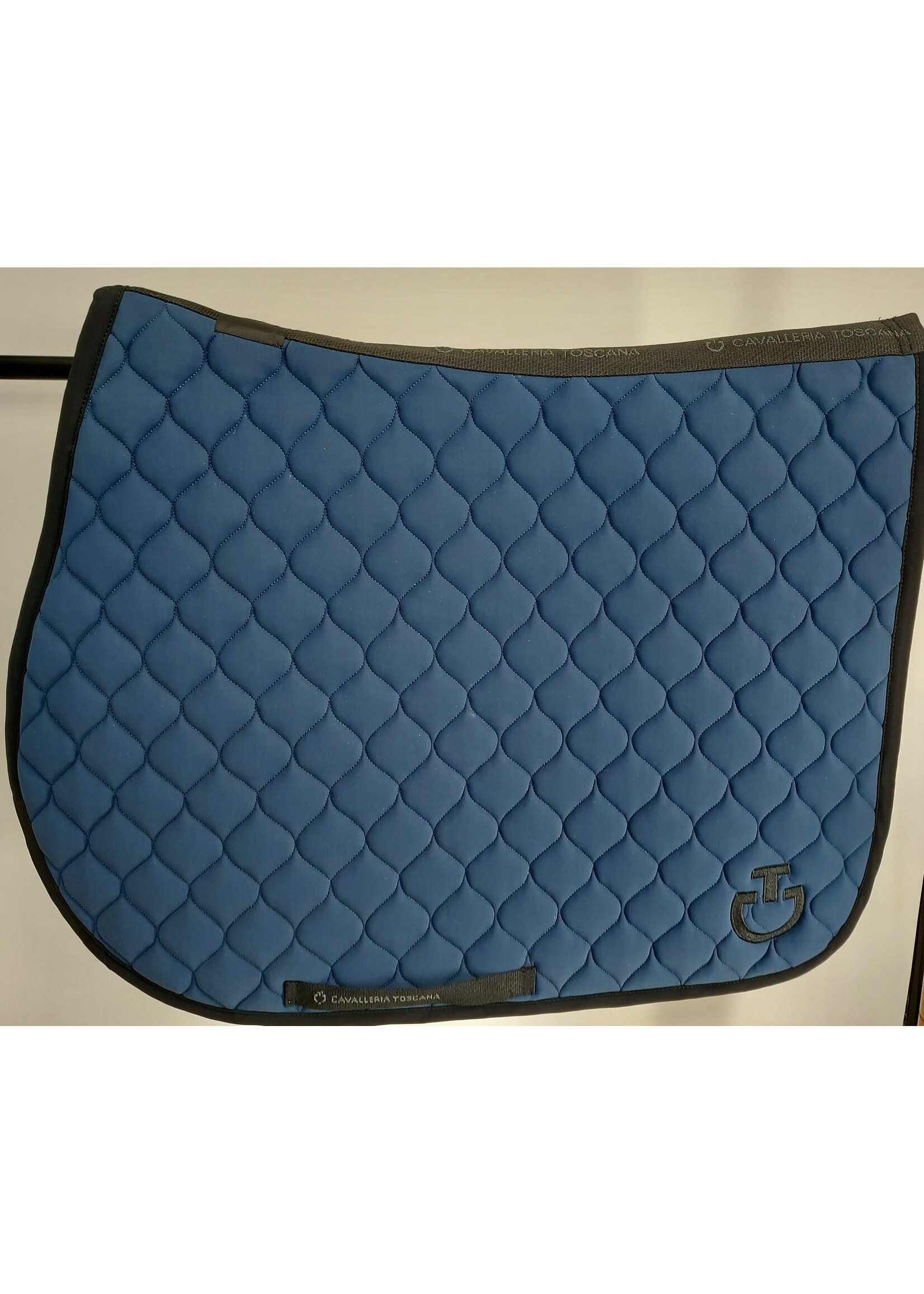 Cavalleria toscana circular quilted jumping saddle pad blue ...