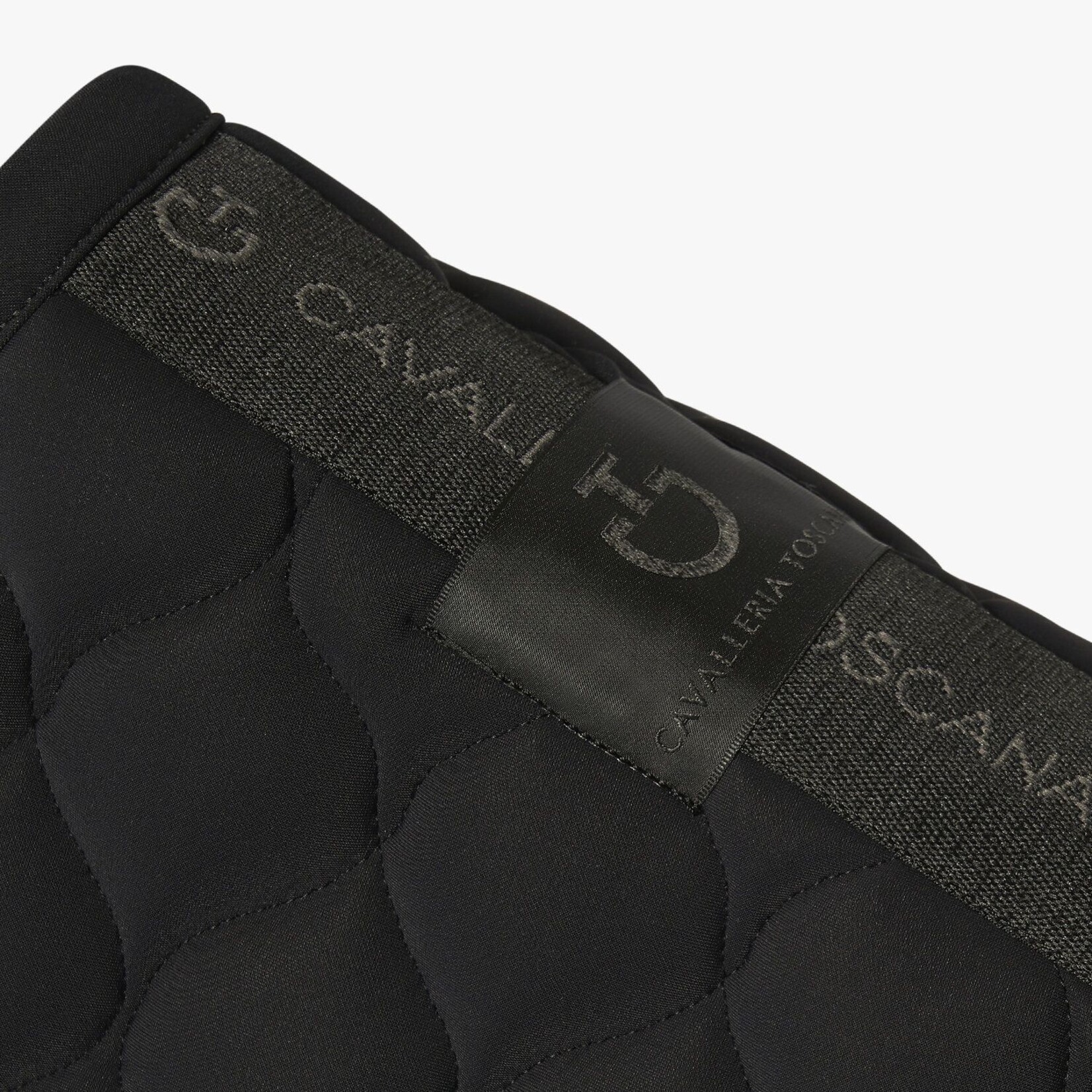 Cavalleria Toscana Cavalleria toscana circular quilted jersey jumping saddle pad black