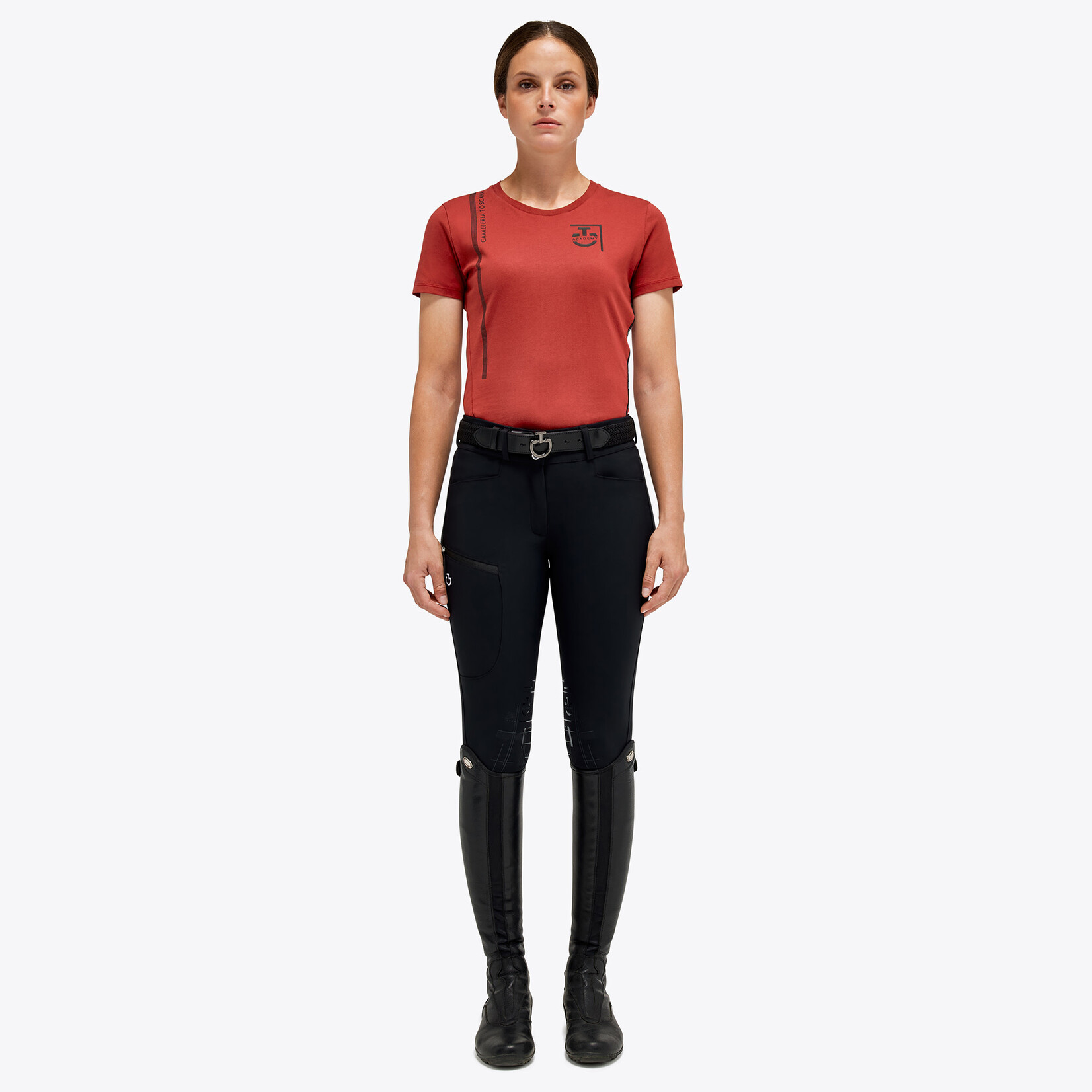 Cavalleria Toscana Cavalleria toscana academy katoenen t-shirt rood