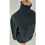 Equestrian-style Equestrian Style turtleneck black loose fit