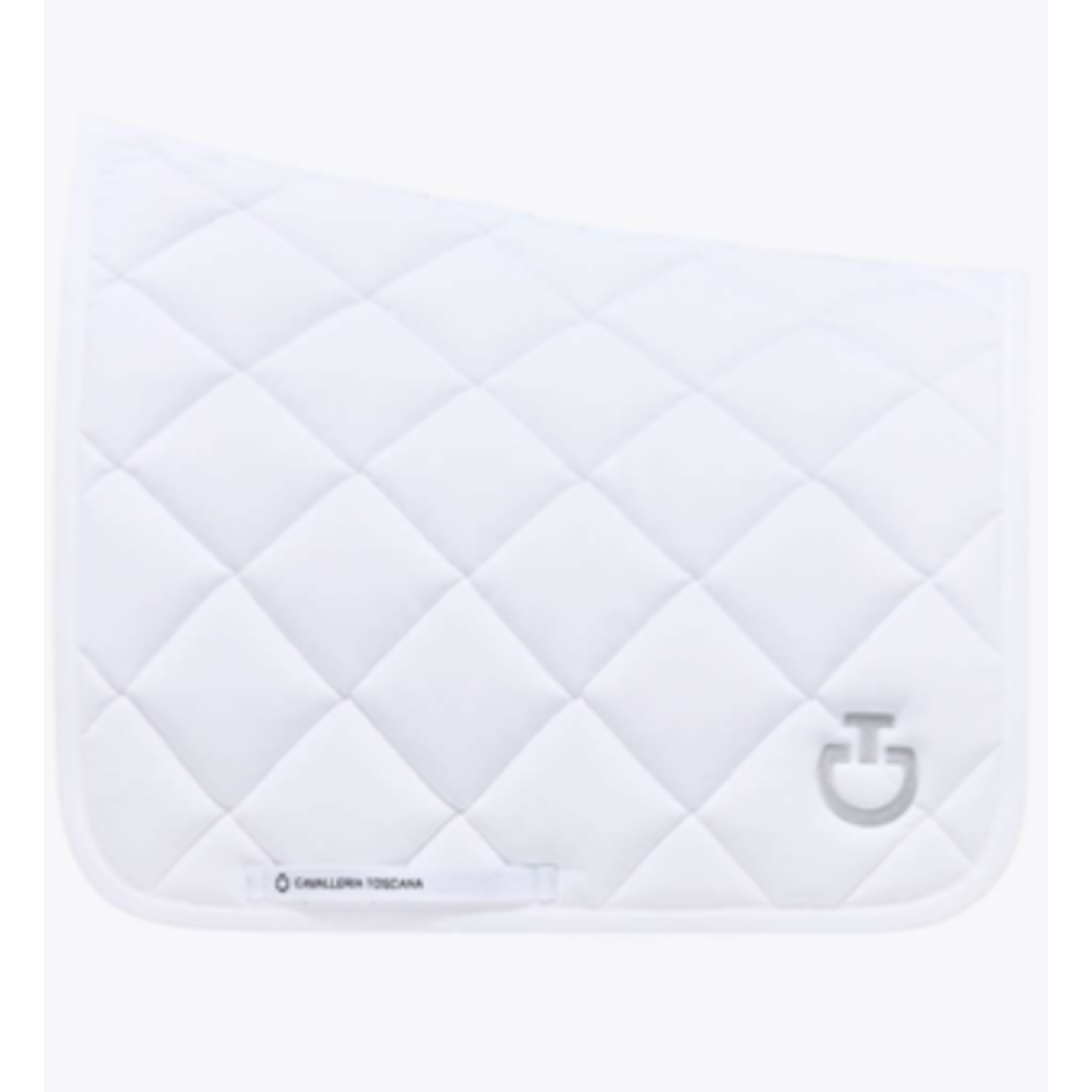 Cavalleria Toscana Cavalleria Toscana diamond quilt dressage saddle pad white