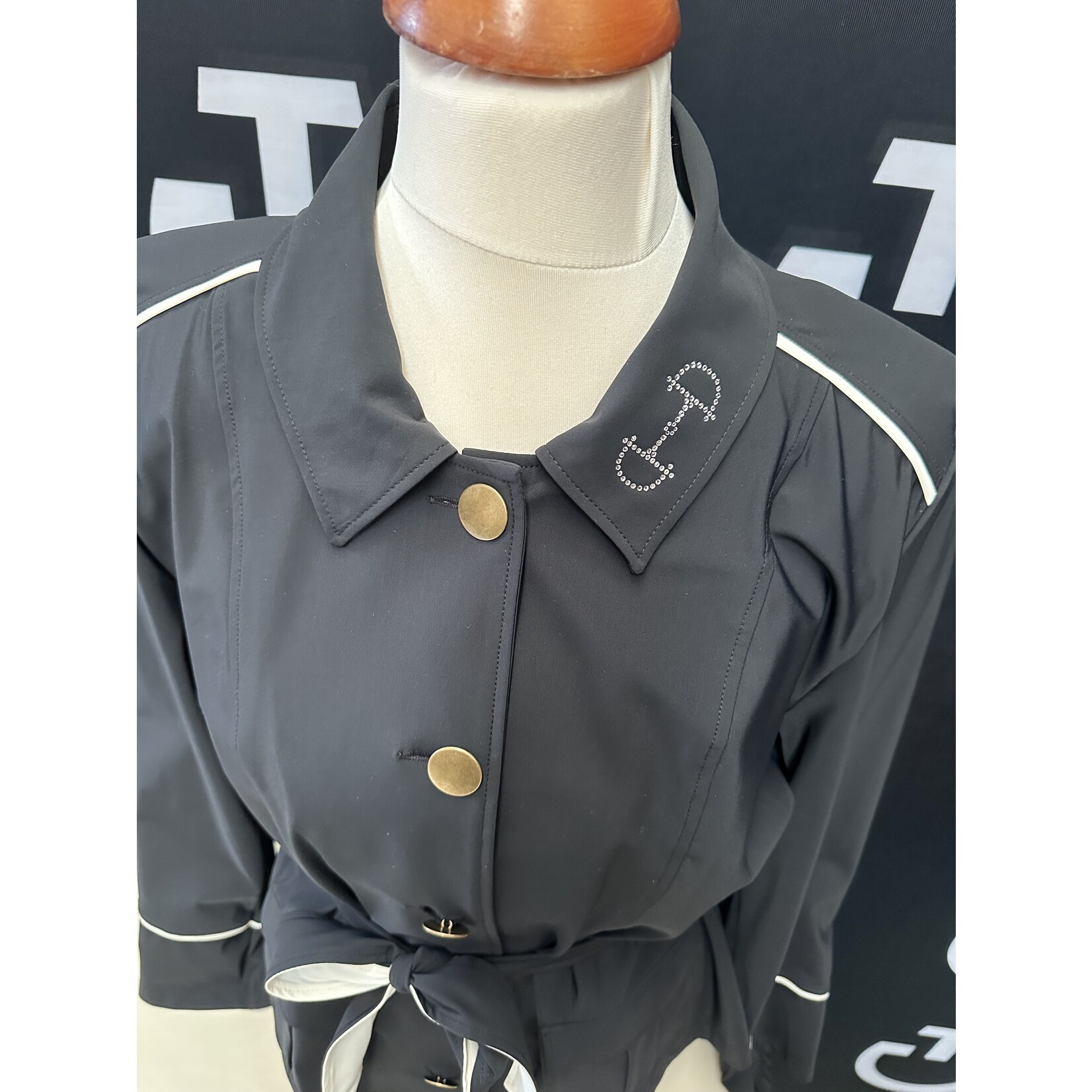 Equestrian-style Equestrian Style blouse/blazer zwart