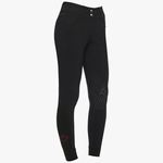 Cavalleria Toscana Cavalleria toscana dames ct team red stripe high waist rijbroek knee grip zwart