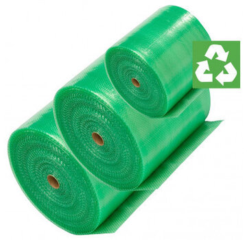 Specipack Papier bulle recyclé vert - Respectueux de l'environnement - 100 cm x 100 m