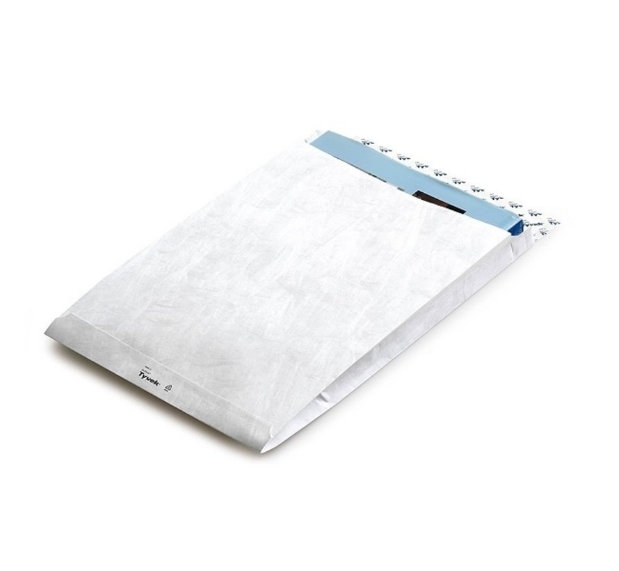 Enveloppe en Tyvek 250 x 353 x 40 mm Fond en H Boîte B4 100 pcs.