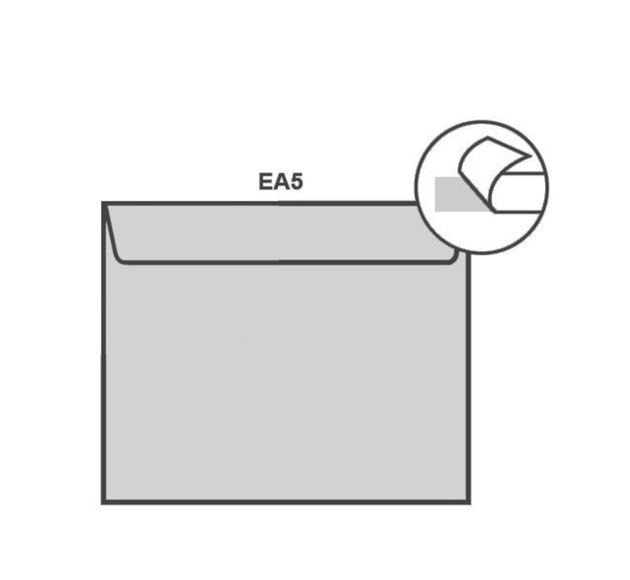 Witte envelop EA5 156 x 220 mm doos 500 stuks