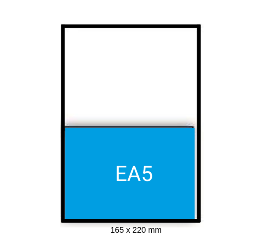 Enveloppe blanche EA5 156 x 220 mm boîte de 500 pièces.