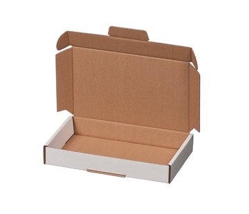 Specipack Boîte aux lettres en carton ondulé E 220 x 155 x 30 mm A5 Blanc  - Lot de 50 boîtes postales