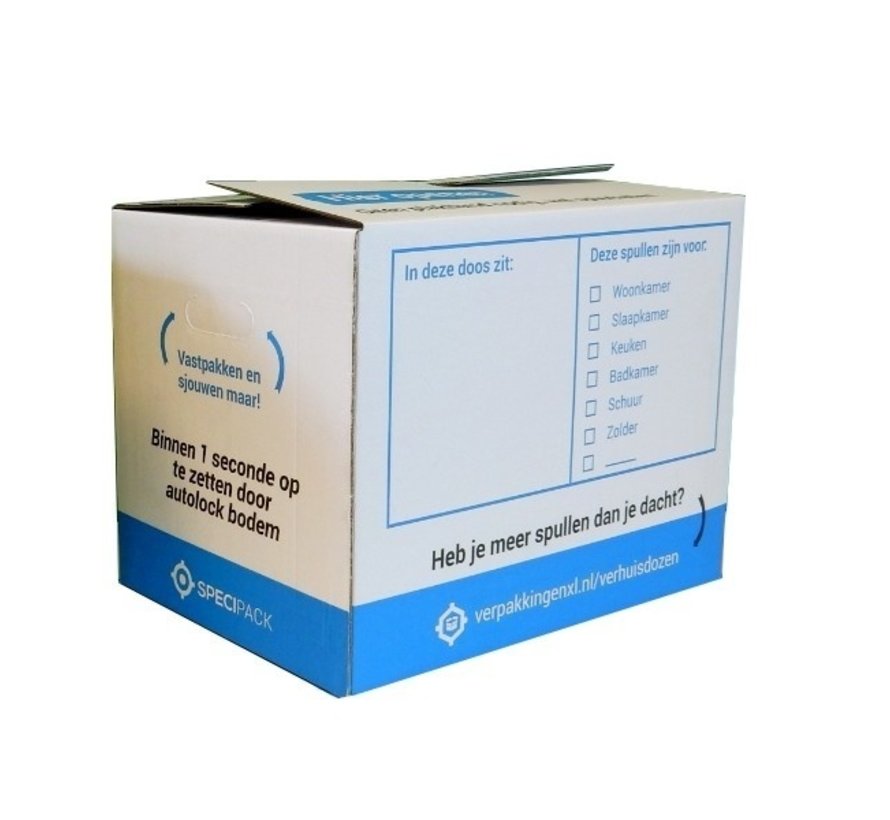 Verhuisdozen Premium - 58 Liter - 10 Dozen - met Autolock bodem
