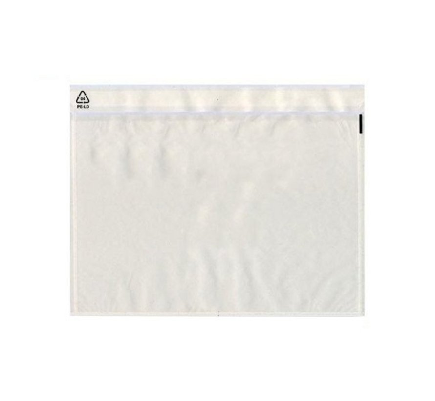 Liste d'emballage enveloppe / dokulops non imprimée DL 230 x 110 mm boîte 1000 pièces.