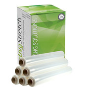 Specipack Stretchfolie Wikkelfolie Handrollen 6 stuks Basic 20 my eenzijdig Klevend en Transparant - 50 cm x 300 m - Doos met 6 rollen Palletfolie