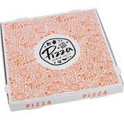 Specipack Boîte à pizza Francia 32 x 32 x 4 cm - 50 pièces par paquet - Carton ondulé