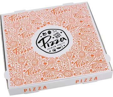 Specipack Boîte à pizza Francia 32 x 32 x 4 cm - 50 pièces par paquet - Carton ondulé