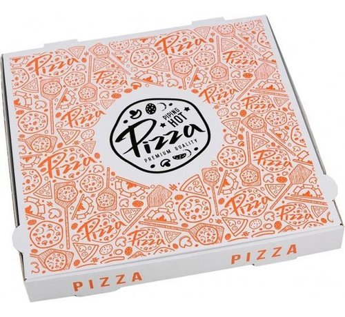 Specipack Boîte à pizza Francia 32 x 32 x 4 cm - 50 pièces par paquet - Carton ondulé