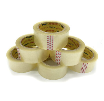 Verpakkingstape High Tack Acryl Tape Transparant 32 my - 6 Rollen