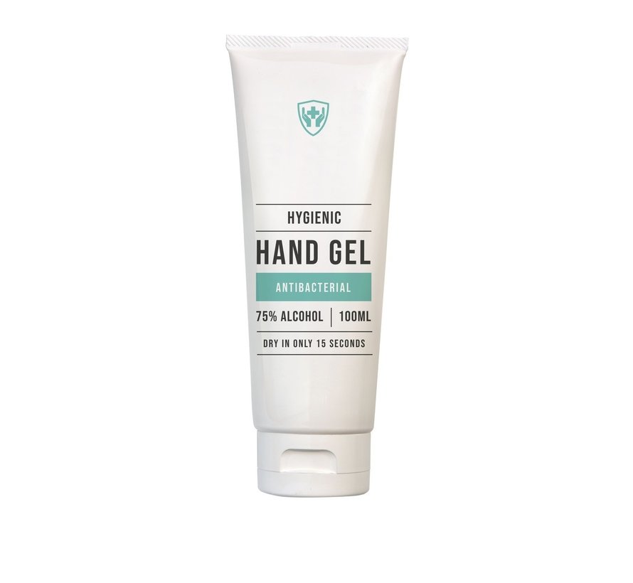 Hygienic gel nettoyant pour les mains 75% d'alcool (100 ml) - Produit localement - Tube distributeur pratique