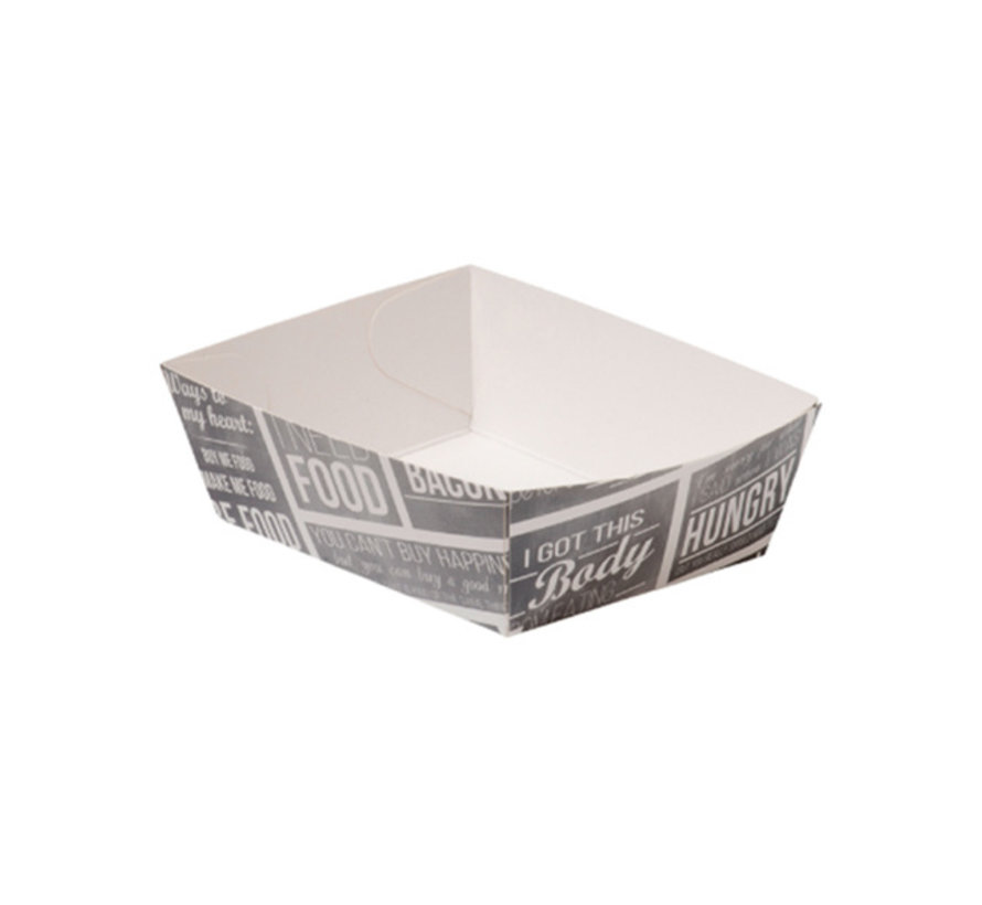 Plateau snack en carton A7 - Pubchalk 90 x 70 x 35 mm - 400 pièces / 0,069 € pièce