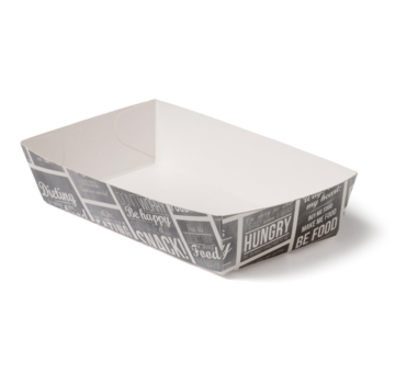 Specipack Plateau snack en carton A13 - Pubchalk 150 x 70 x 35 mm - 400 pièces / 0,10 € par pièce