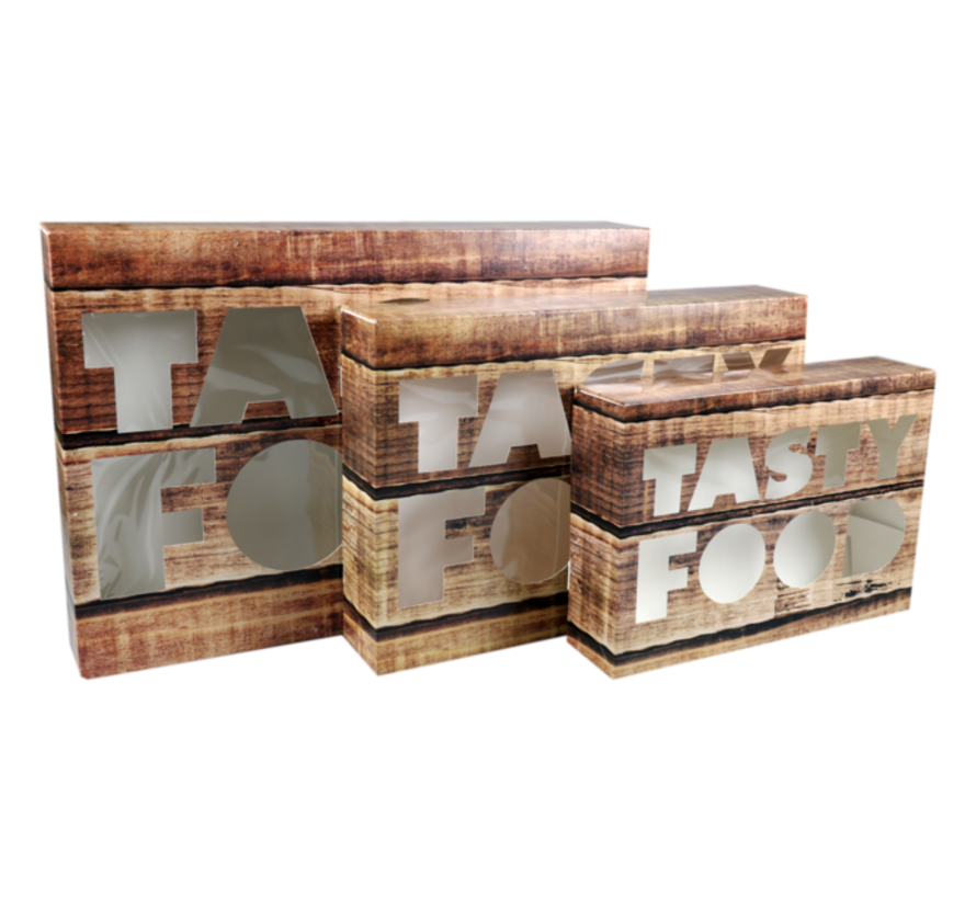 Coffret traiteur Tasty Food - 45 cm rétractable - 5 x 10 pièces