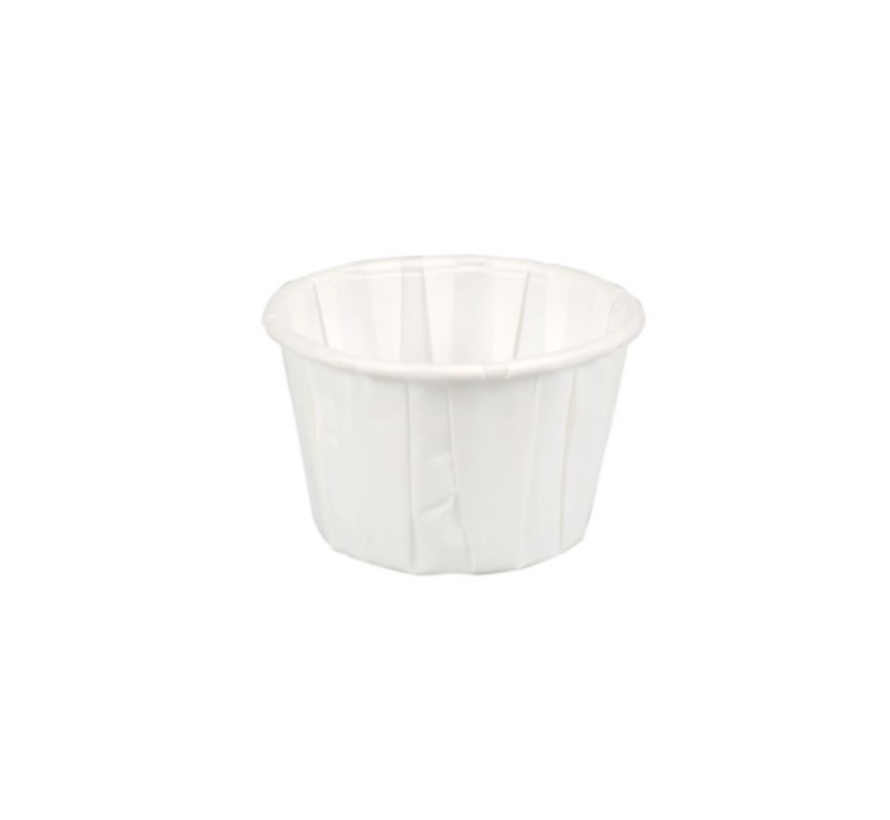 Portiecup papier wit - Sausbakje 55 ml - 5000 stuks