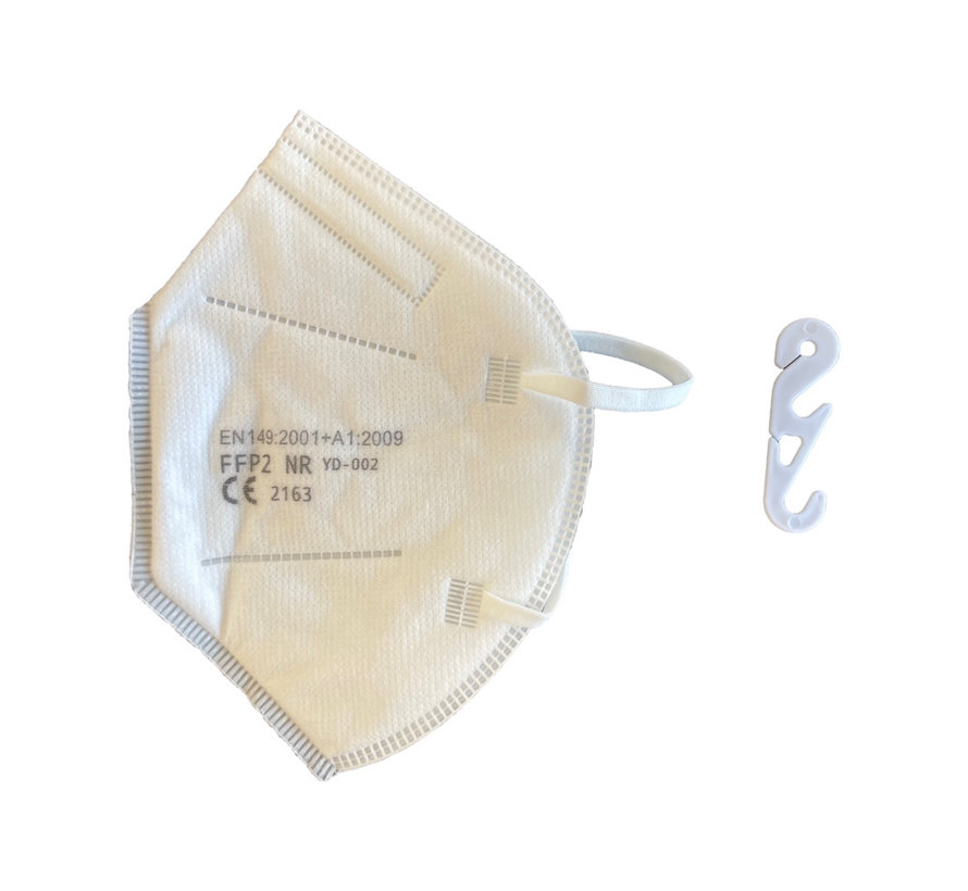 Masques buccaux FFP2 - Boîte de 50 pièces - 5 plis - CE-2163 - EN 149:2001+A1:2009 - Emballés et scellés individuellement