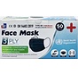 Masques faciaux de type IIR - Noir 50 pièces - CE - Masque facial médical