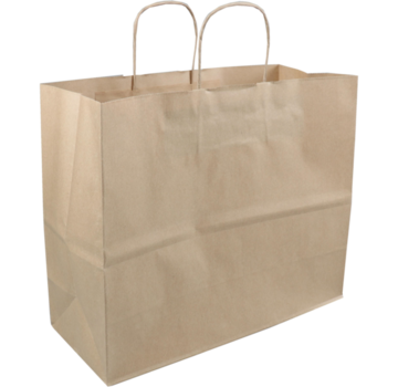 Specipack Sac en papier - papier kraft - brun - 35 x 14 x 26 cm - 100 pièces