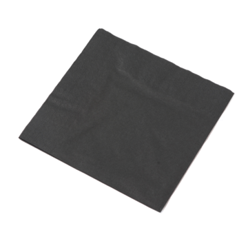 Specipack Serviette de table cellulose - 2-ply - 33x33cm - noir - 24x50 pièces