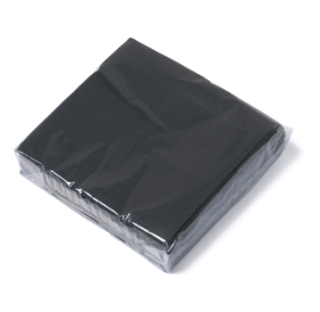 Specipack Serviette - 2 plis - 24 x 24 cm - Noir - 10 x 400 pièces