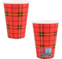 Gobelet à café en carton - Motif écossais / Scotty - 180 ml - Carton de 2 500 pièces
