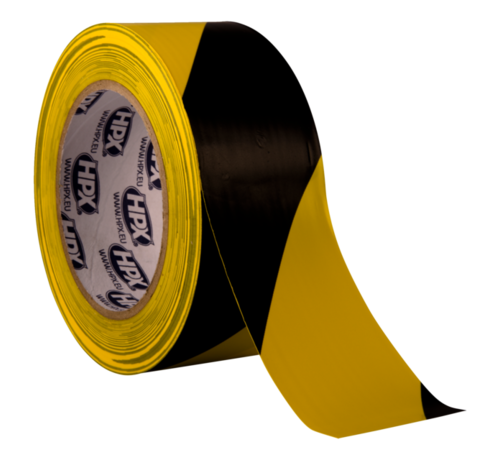 Specipack Markeringstape - geel zwart - HPX - 50mm x 33m