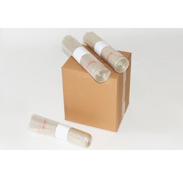 Specipack Sac à dos MDPE Transparent 400 litres - 23 my - avec ruban de fermeture - perforé - boîte avec 84 sacs à dos