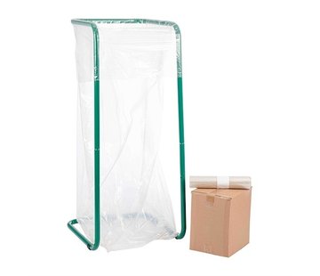 Specipack Knapzak LDPE Recyclaat 400 liter - 37 my - met sluitlint - geperforeerd - 84 knapzakken