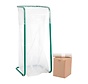 Knapzak LDPE Recyclaat 400 liter - 37 my - met sluitlint - geperforeerd - 84 knapzakken