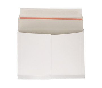 Specipack Enveloppe d'expédition ouverture sur le grand côté - 250 x 175 x 30 mm - blanc - avec bande d'arrachage - paquet de 100 pièces