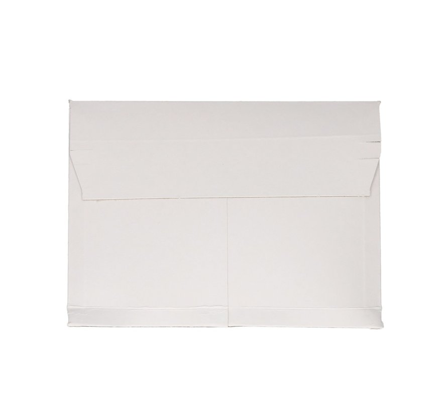 Enveloppe d'expédition ouverture sur le grand côté - 250 x 175 x 30 mm - blanc - avec bande d'arrachage - paquet de 100 pièces