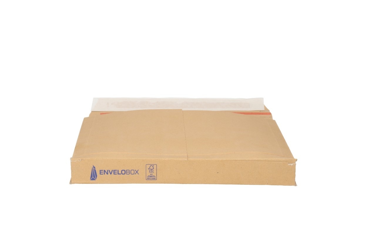 Boîte d'enveloppes 180 x 150 x 30 mm - marron - avec bande de déchirement -  liasse de 50 pièces 