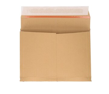 Specipack Enveloppe d'expédition ouverture côté long - 353 x 250 - brun - avec bande d'arrachage - paquet de 100 pièces