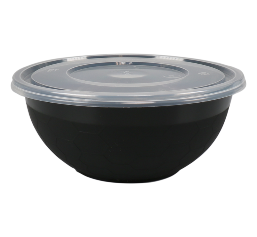 Pokebowl deksel - transparant - 400 stuks - geschikt voor 1050mL