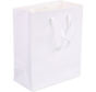 Luxueuze papier tas - gedraaid koord - 22 x 10 x 29 cm - wit - 100 stuks