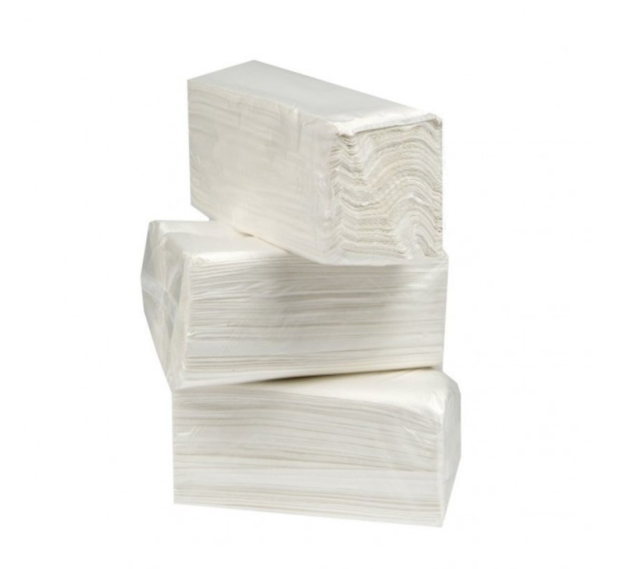 Handdoekjes Interfold 100% cellulose - 2 laags - 32 x 22 cm - 3200 stuks