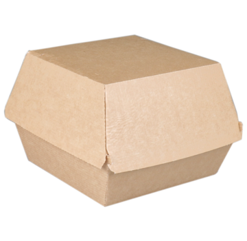 Specipack Plateau à hamburgers en papier ondulé vierge - grand - 120 x 120 x 100 mm - 318 pièces