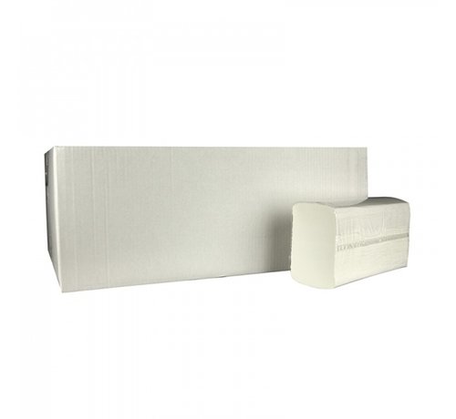 Specipack Essuie-mains Multifold 100% cellulose - 2 plis - 20,6 x 24 cm - 3060 pièces