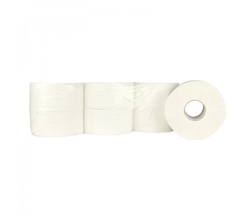 Specipack Wc papier Jumbo Mini 100% cellulose - 2 laags toiletpapier - 12 rollen van 180 meter in folie