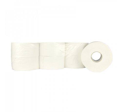 Specipack Wc papier Jumbo Mini 100% cellulose - 2 laags toiletpapier - 12 rollen van 180 meter in folie