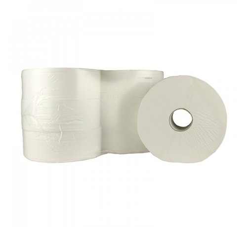 Specipack Wc papier Jumbo Maxi 100% cellulose - 2 laags toiletpapier - 6 rollen van 380 meter in folie